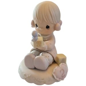 Precious Moments 1994 Growing In Grace Age 2 Blocks And Hearts 136212